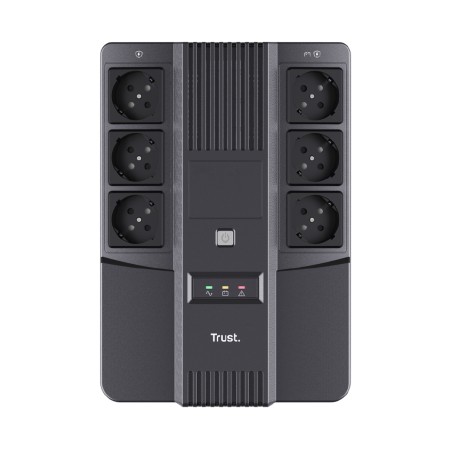 Ups - Trust Maxxon - Batteria da 800 VA - 6 Prese - Nero