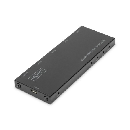 Splitter HDMI - Ultra Slim - 1x4 - 4K/60 Hz - HDR - HDCP 2.2 - 18 GBPS - con Micro Usb Power