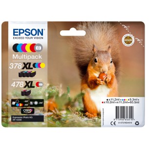Epson Squirrel Multipack 6-colours 378XL / 478XL Claria...
