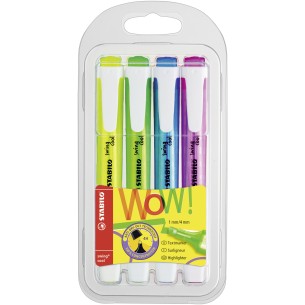 STABILO Swing Cool evidenziatore 4 pz Punta smussata