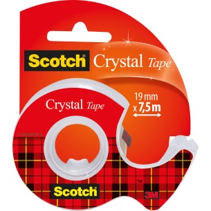 Scotch Nastro adesivo ® Crystal 19mm x 7.5m con chiocciola
