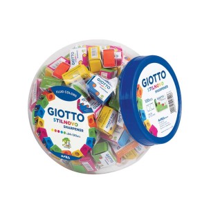 Giotto Fluo Temperamatite manuale Blu, Fucsia, Verde,...