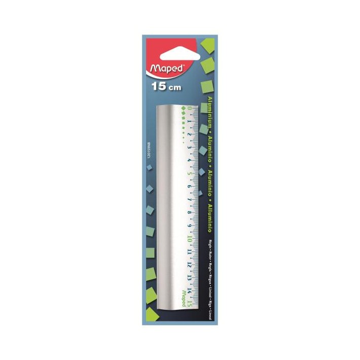 Maped 120159 righello 15 cm Alluminio