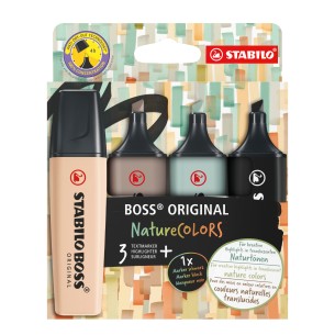 STABILO BOSS ORIGINAL NatureColors evidenziatore 4 pz...