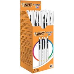 BIC Cristal Up Nero Penna a sfera Medio 20 pz