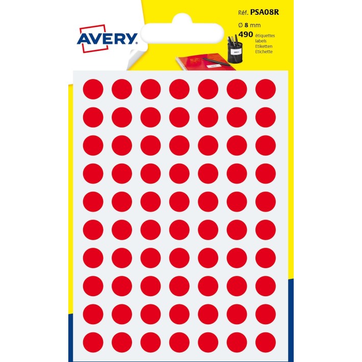 Avery PSA08R etichetta autoadesiva Cerchio...