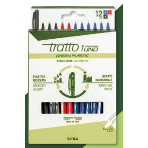 Tratto F04020000 penna a sfera Nero, Blu, Rosso Penna a...