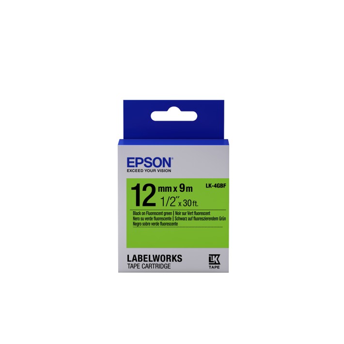 Epson Nastro fondo Fluorescente Verde per testo...