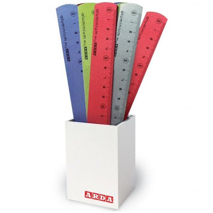 ARDA 17815COLBAR set di righelli 24 pz Alluminio
