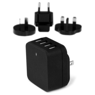 StarTech.com Caricatore da Parete a 4 porte USB con spine...
