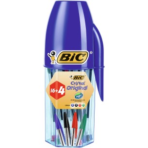 BIC Cristal Original, Penne a Sfera (Punta 1mm), Colori...
