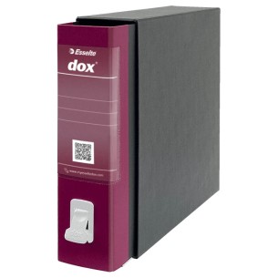 Esselte Dox 2 raccoglitore ad anelli A4 Nero, Bordeaux