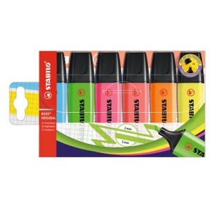STABILO BOSS ORIGINAL evidenziatore 6 pz Punta smussata...
