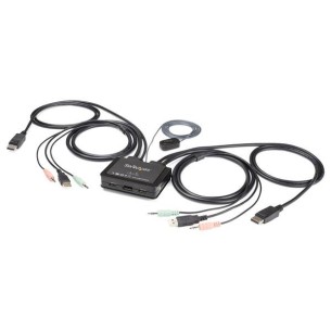 StarTech.com Switch DisplayPort KVM 4K a 60 Hz e 2 porte...