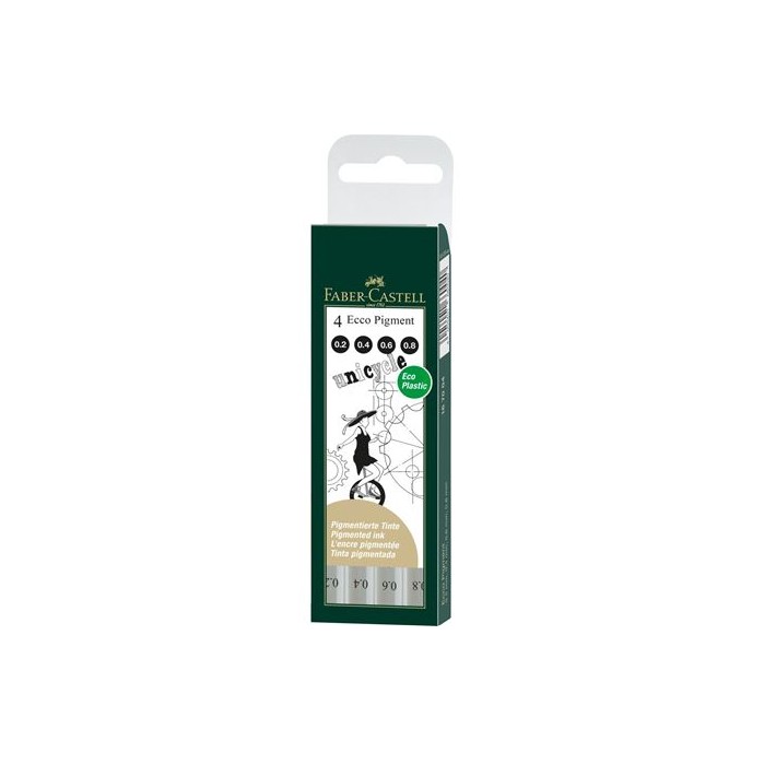 Faber-Castell 167004 penna tecnica Nero 4 pz