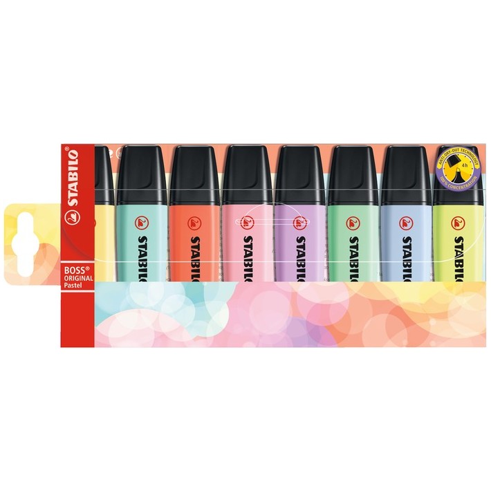 STABILO Boss Original Pastel evidenziatore 8 pz...
