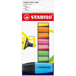 STABILO BOSS MINI evidenziatore 5 pz Punta smussata Blu,...