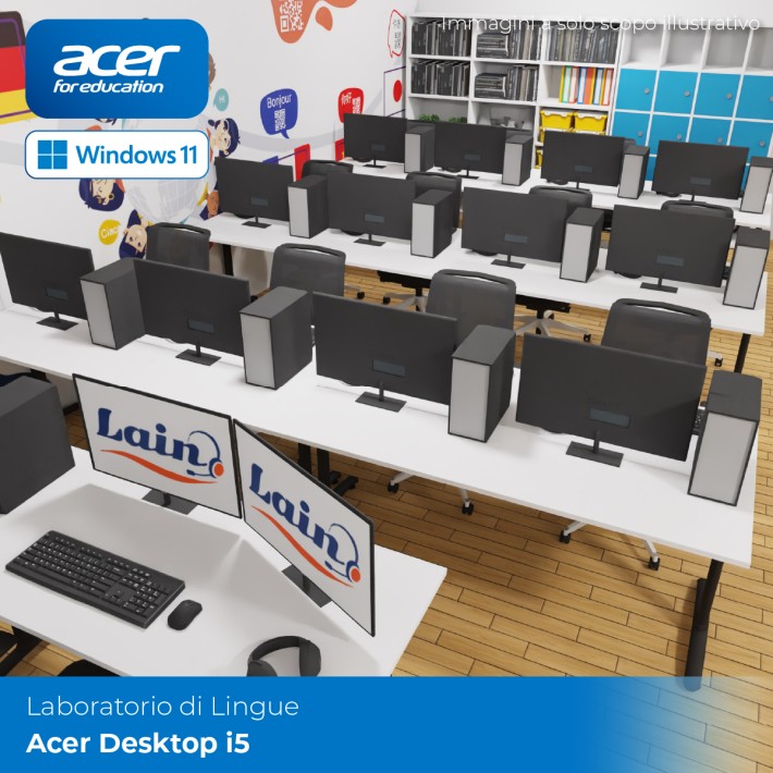 Laboratorio di Lingue Desktop PC Acer I5 -...
