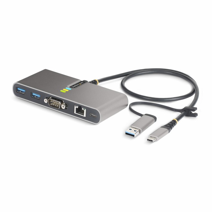 StarTech.com Hub USB-C a 2 porte con Ethernet e...