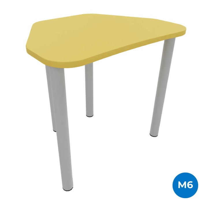 Tavolo Pino Trapezio 4 Gambe in Melaminico con...