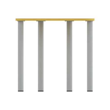 Tavolo Pino Trapezio 4 Gambe in Melaminico con Piedini - Dimensioni 75,5 x 58,5 x 76 cm -...