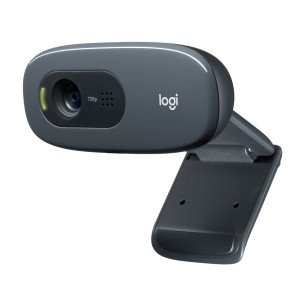 Logitech C270 Webcam HD, HD 720p/30fps, Videochiamate HD...