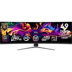 MSI MPG 491CQPX QD-OLED Monitor PC 124,5 cm (49") 5120 x...