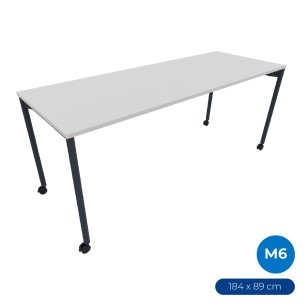Tavolo Tiglio Stile in Melaminico con Ruote - Dimensioni...