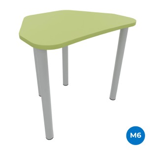 Tavolo Pino Trapezio 4 Gambe in Melaminico con Piedini -...