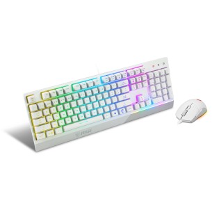 MSI Vigor GK30 Combo White tastiera Mouse incluso Gaming...