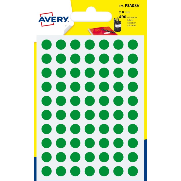 Avery PSA08V etichetta autoadesiva Cerchio...