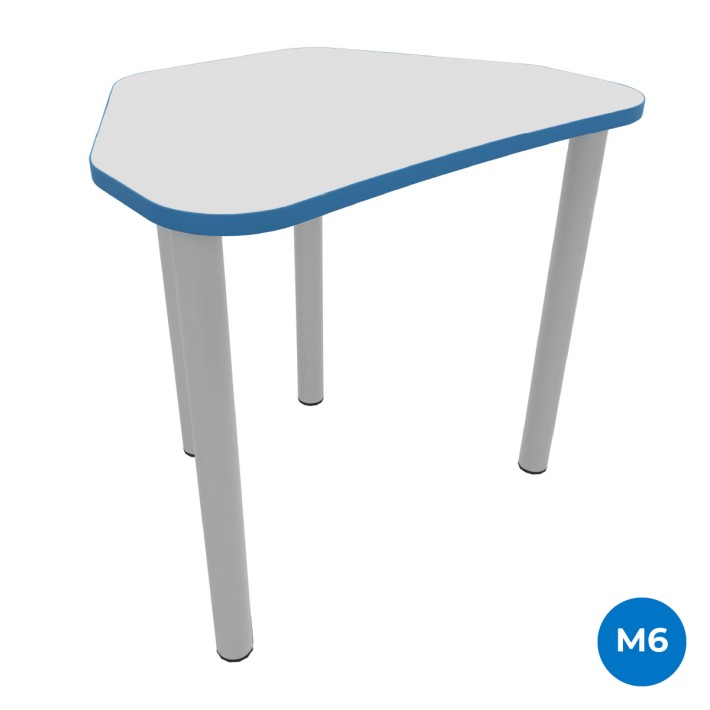 Tavolo Pino Trapezio 4 Gambe in Melaminico con...