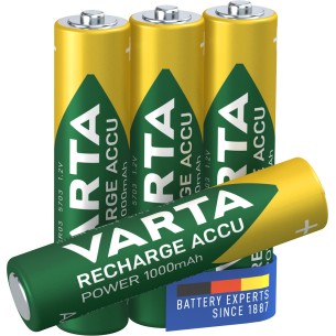 Varta Recharge Accu Power AAA 1000 mAh Blister da 4...