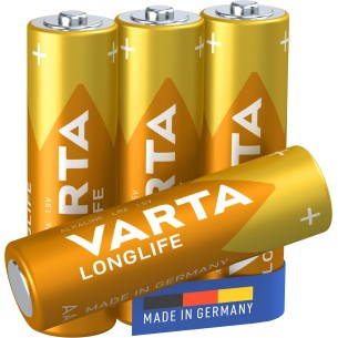Varta Longlife, Batteria Alcalina, AA, Mignon LR6, 1.5V,...