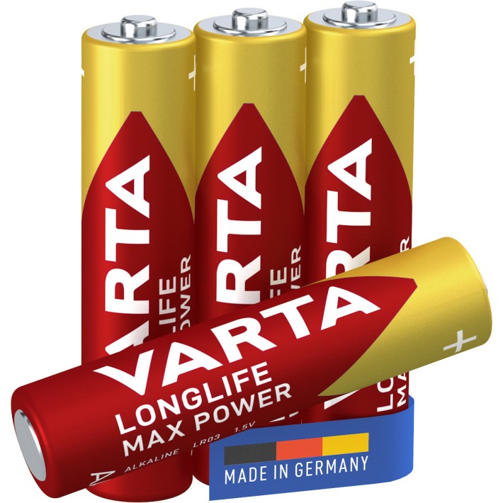 Varta Longlife Max Power, Batteria Alcalina,...