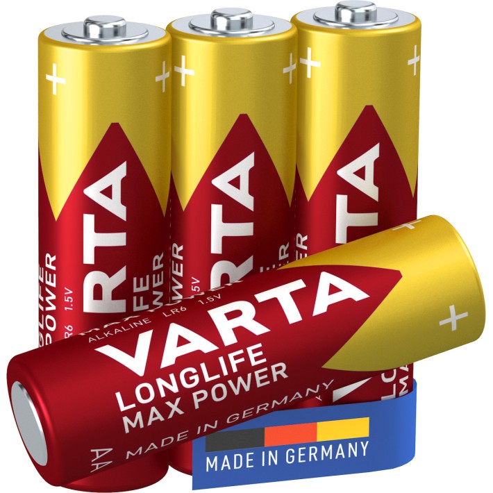 Varta Longlife Max Power, Batteria Alcalina,...