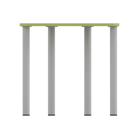 Tavolo Pino Trapezio 4 Gambe in Melaminico con 2 Ruote - Dimensioni 75,5 x 58,5 x 76 cm -...