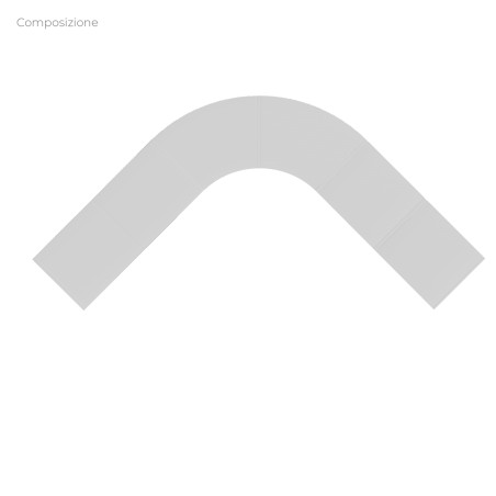 COMPOSIZIONI EDERA Armadio Composto da 4 Moduli Rettangolari Stretti con Fondo e 2 Moduli...