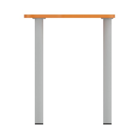 Tavolo Pino Trapezio 4 Gambe in Melaminico con 2  Ruote - Dimensioni 75,5 x 58,5 x 76cm -...