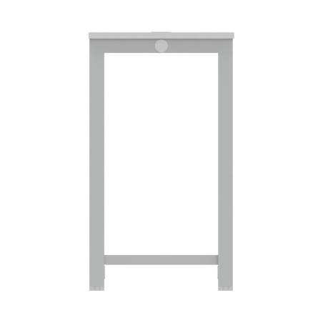 Tavolo Tiglio Lab in Melaminico con Piedini e Poggiapiedi - Dimensioni 200x80x107,2 cm -...
