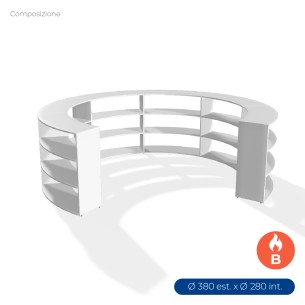 COMPOSIZIONI EDERA Armadio Composto da 6 Moduli Curvi...