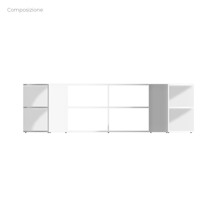 COMPOSIZIONI EDERA Armadio da 6 Moduli Curvi -...