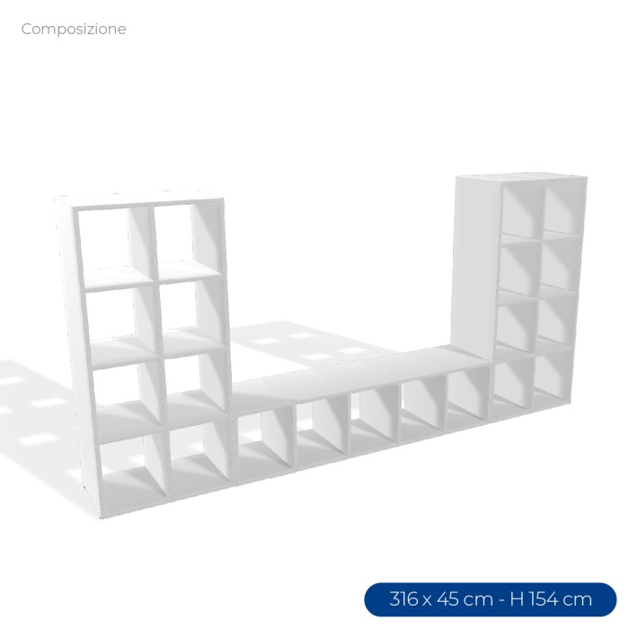 COMPOSIZIONI EDERA Armadio Composto 4 Moduli...
