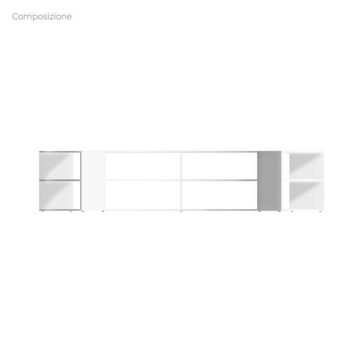 COMPOSIZIONI EDERA Armadio da 6 Moduli Curvi -...