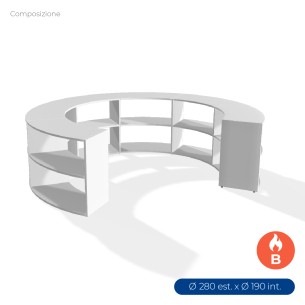 COMPOSIZIONI EDERA Armadio Composto da 6 Moduli Curvi...