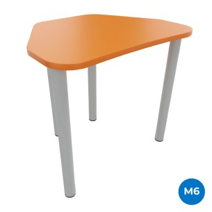 Tavolo Pino Trapezio 4 Gambe in Melaminico con Piedini -...