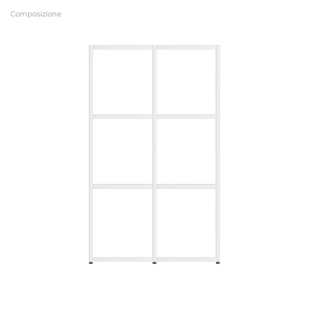COMPOSIZIONI EDERA Armadio in Truciolare con Superficie Ignifuga B-s1.d0 - Dimensioni 71 x...