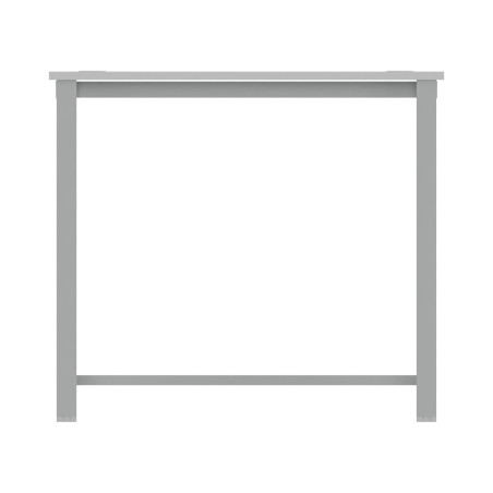 Tavolo Tiglio Lab in Melaminico con Piedini e Poggiapiedi - Dimensioni 120x60x107,2 cm -...