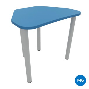 Tavolo Pino Trapezio 4 Gambe in Melaminico con Piedini -...