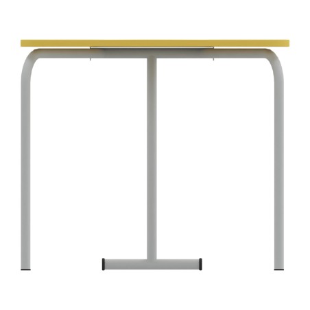 Tavolo Pino RB a Spicchio di Cerchio - Dimensioni 83x55,5x72 cm (M5) - Colore Giallo Bordo...